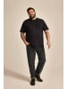Men Plus Kurzarm T-Shirt in schwarz