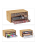 relaxdays Kosmetik Organizer in Natur