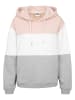 Urban Classics Kapuzenpullover in light rose/white/grey