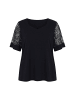 Ulla Popken Shirt in schwarz
