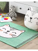 Beliani Kinderteppich HOWRAH in Grün/Weiß/Schwarz - (W) 60 x (H) 1 x (L) 90 cm
