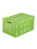 relaxdays 2x Klappbox in Grün - (B)58,5 x (H)32,5 x (T)39,5 cm