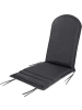 Aspero Aspero Gartenstuhl Adirondack mit Auflage in Anthrazit