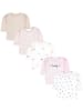 TupTam Baby Mädchen Langarmshirt 5er Set in beige/rosa