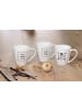 Ritzenhoff & Breker 6er Set Kaffeebecher Mika Love 360 ml in weiß