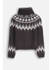 Coccodrillo Strickpullover mit Rollkragen in schwarzgrau