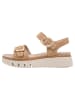 Tamaris WIDE FIT Sandale in CAMEL SUEDE