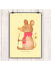 Mr. & Mrs. Panda Artprint Maus Weihnachten ohne Spruch in Gelb Pastell