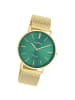 Oozoo Analog-Armbanduhr Oozoo Vintage Series gold groß (ca. 40mm)