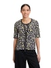 Betty Barclay Shirtjacke mit Rippenstruktur in Beige/Schwarz