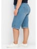 sheego Jeans-Bermudas in blue bleached Denim