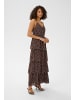 Kaffe Kleid KAlorinda Tight fit in Seal Brown/Turtledove Dot