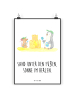Mr. & Mrs. Panda Bild Sommer Meer Strand mit Spruch in Weiß