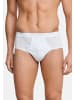 Schiesser Slip / Unterhose Cotton Essentials Doppelripp in Weiß