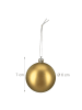 relaxdays 100 x Weihnachtskugeln Set in Gold