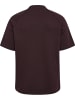 Hummel T-Shirt "Hmltech Loose Tee" in Braun