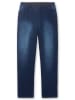 sheego Schmale Jeans in dark blue Denim
