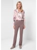 GOLDNER Jerseyhose CARLA aus Flanell in taupe