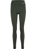 Hummel Leggings "Hmlte Christel Seamless Mw Tights" in Grün