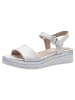 Tamaris WIDE FIT Sandalette in WHITE/SILVER