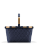 Reisenthel Carrybag - Einkaufskorb (cord dark matcha) in frame rhombus midnight gold