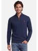 U.S. Polo Assn. Stehkragenpullover USKnooxx – Herren Half-Zip Strickpullover in Navy-Rot