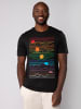 wat? Apparel T-Shirt Sun And Moon in Schwarz
