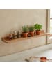 relaxdays Wandregal in Natur - (B)80 x (H)5 x (T)15 cm