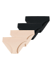 Schiesser Slip Invisible Light in schwarz, sand