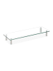 relaxdays Bildschirmständer in Transparent - (B)70 x (T)24 cm