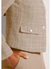MADELEINE Eleganter Tweed-Kurzblazer mit Metallknöpfen in beige