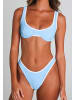 Moda Minx Bikini-Top in Powder Blue