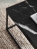 KADIMA DESIGN Couchtisch 120x60x38 cm Sofatisch in Marmor-Optik Modern, in Schwarz