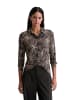 Marc O'Polo Jersey-Print-Bluse regular in Dark Grey