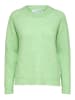 SELECTED FEMME Strick Pullover SLFLULU Wollpullover Rundhals Sweater in Hellgrün