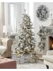 Beliani Weihnachtsbaum TATLOW in Grün/Weiß - (W) 120 x (H) 210 x (L) 120 cm