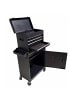 relaxdays Werkstattwagen in Schwarz - (B)59,5 x (H)104 x (T)28 cm