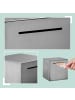 relaxdays Spardose in Silber - (B)15 x (H)15 x (T)15 cm