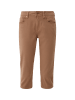 QS Jeans-Hose 3/4 in Braun