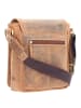 Greenburry Vintage Umhängetasche Leder 20 cm in brown