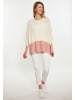 usha BLUE LABEL Pullover in Creme hellrosa