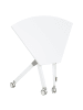 Beliani Zusammenklappbarer Schreibtisch BENDI in Weiß - (W) 90 x (H) 75 x (L) 64 cm