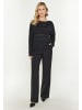 Usha Women Sweater in black multicolor