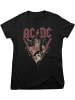 AC/DC Shirt "AC/DC Live 1974 Girly Tee" in Schwarz