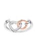 Thomas Sabo Ring "Together Herz Diamanten und Rosègold" in Silber