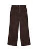 Vero Moda Margot HR Wide Corduroy Pants in Chocolate Torte