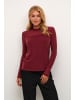 Kaffe Langarm-Bluse KAolga Regular fit in Deep Wine