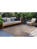 Vivorum Wohnzimmer Teppich – Kurzflorteppich Nibru 325 in taupe