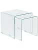 Beliani 2er-Set Couchtisch KENDALL in Transparent