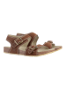 Timberland Flache Sandale mit Riemen für Kinder von Castle Island, „Blackstrap“ Braun